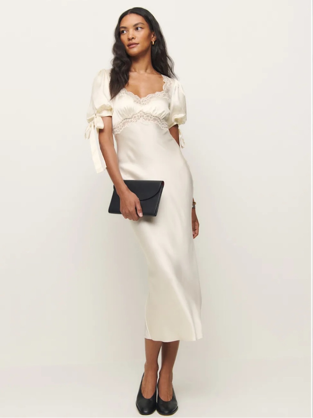 Reformation Stella Silk Dress